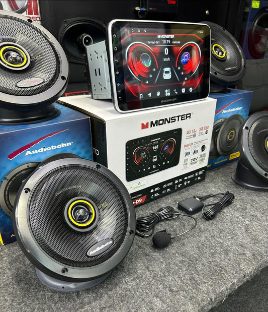 DALE NUEVA A TU VEHÍCULO CON ESTAS BOCINAS COAXIALES Y ESTA INCREÍBLE PANTALLA / AUDIOBAHN / MONSTER / 020326 / HAR