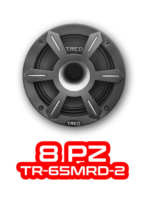 PAQUETE DE 8 PIEZAS / MEDIO RANGO + DRIVER 6.5" MOD. TR-65MRD-2