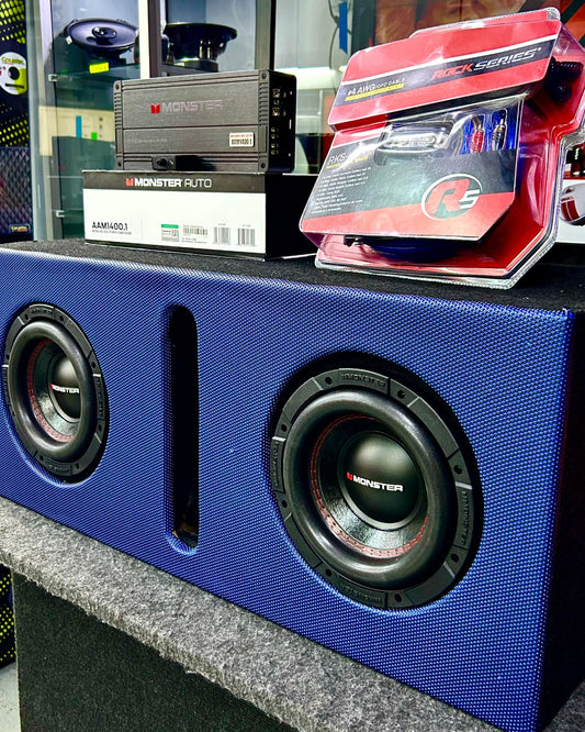 PAR DE SUBWOOFER 8 MONSTER PARA REVENTAR TU VEHÍCULO / 120226 / HAR