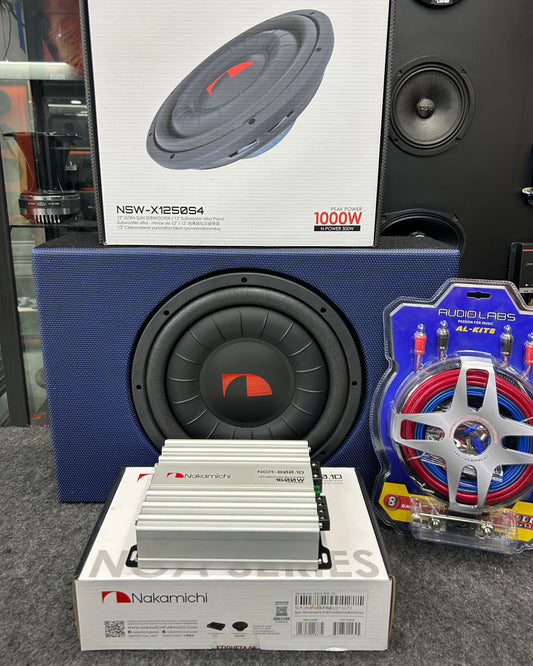 POCO ESPACIO Y QUIERES SONAR DURO SUBWOOFER 12 PLANO / NAKAMICHI / AUDIO LABS / 250226 / HAR