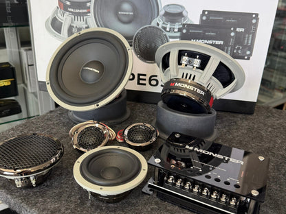 PAQUETE SET DE MEDIOS/BOCINAS/MONSTER/DS18/AUDIOBAHN/220126/DC