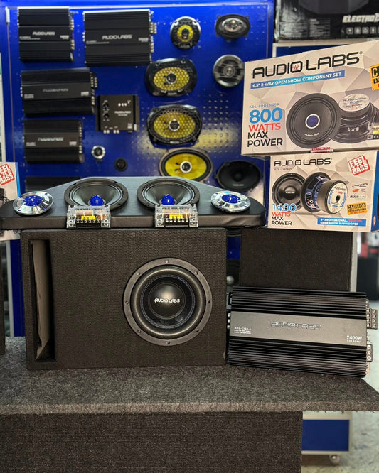 PAQUETE DE SUBWOOFER CON SET DE MEDIOS/AUDIOLABS/3001267/RZ