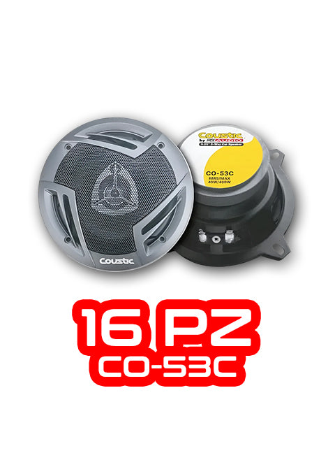 PAQUETE DE 16 PIEZAS / PAR DE BOCINAS 5.25" MOD. CO-53C