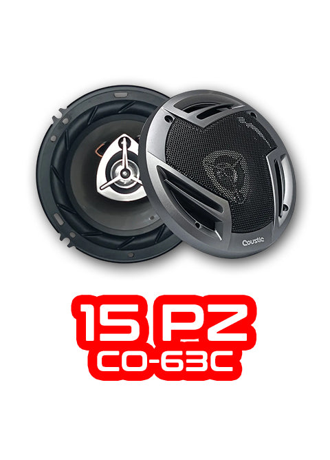 PAQUETE DE 15 PIEZAS / PAR DE BOCINAS 6.5" MOD. CO-63C