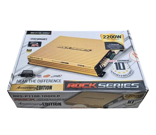 PAQUETE DE 4 PIEZAS / AMPLIFICADOR 1 CH MOD. RKS-P1100.1DGOLD