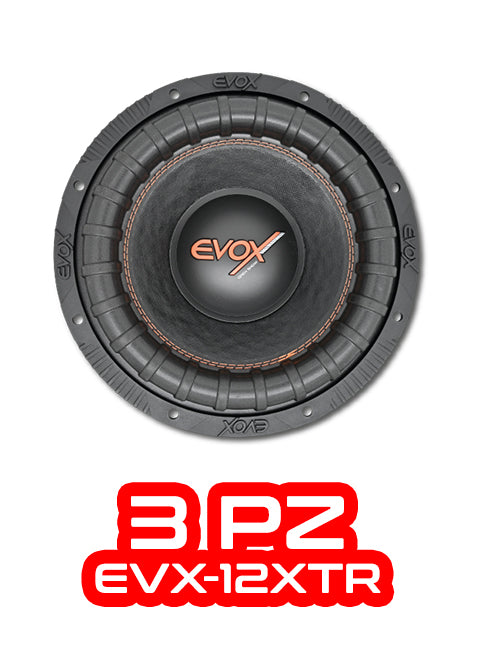 PAQUETE DE 3 PIEZAS / SUBWOOFER 12" MOD. EVX-12XTR