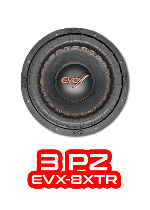 PAQUETE DE 3 PIEZAS / SUBWOOFER 8" MOD. EVX-8XTR