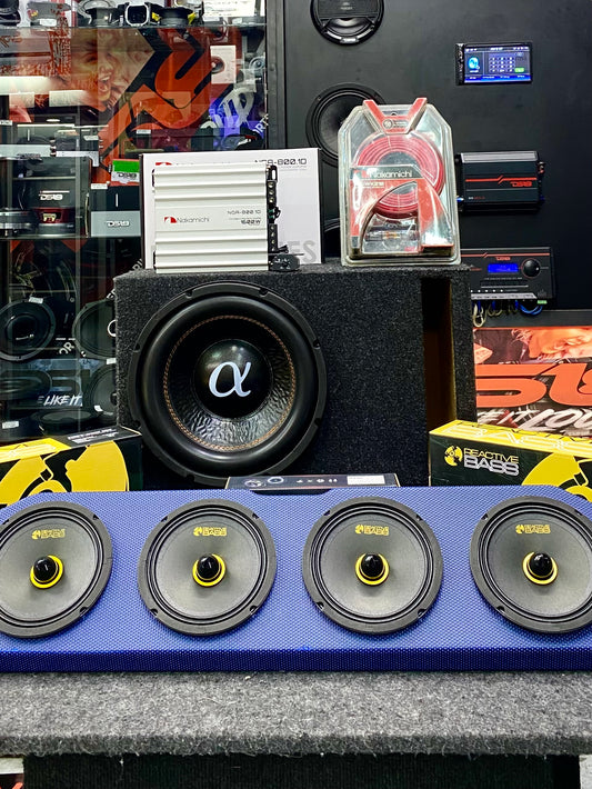 PAQUETE FULL RANGO PARA EL DÍA A DÍA / REACTIVE BASS / KRACK / ALPHASONIK / NAKAMICHI / 200526 / DCA
