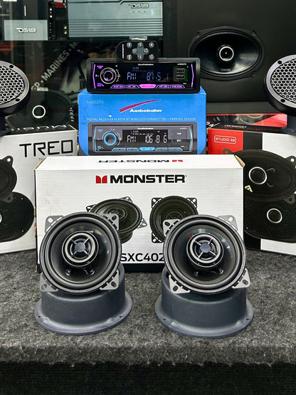 OCUPAS BOCINAS DE 4” Y DE 4X6” / TREO / AUDIOBAHN / MONSTER / 040526 / JCP