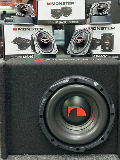 TIENES POCO ESPACIO Y NECESITAS BOCINAS DE 4” Y 4X6” / MONSTER / NAKAMICHI / 050626 / JCP