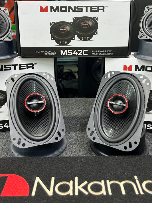 TIENES POCO ESPACIO Y NECESITAS BOCINAS DE 4” Y 4X6” / MONSTER / NAKAMICHI / 050626 / JCP