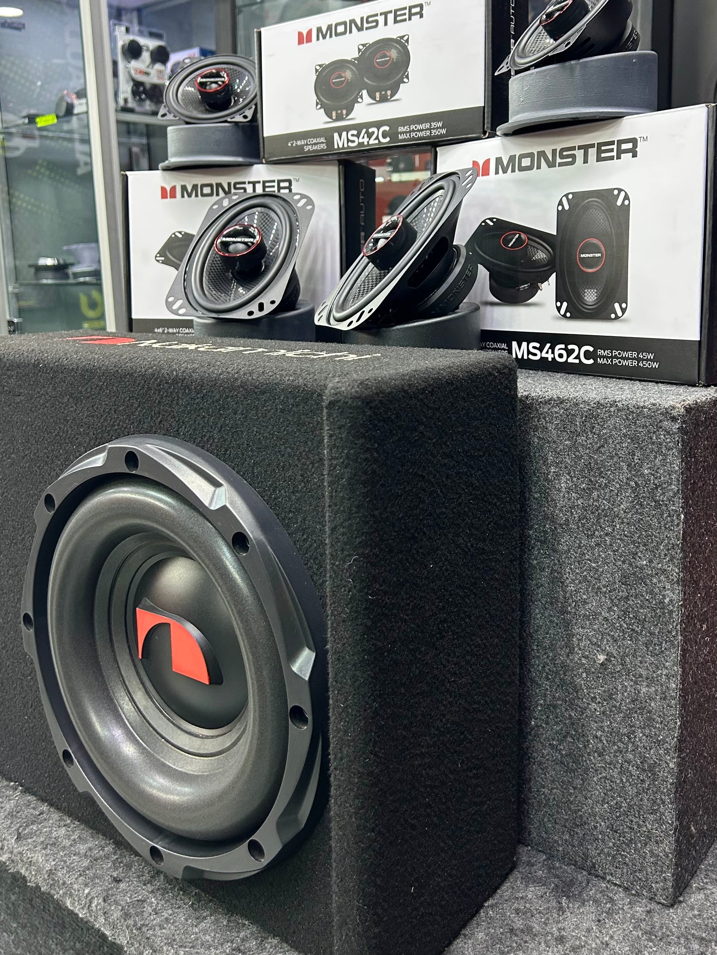 TIENES POCO ESPACIO Y NECESITAS BOCINAS DE 4” Y 4X6” / MONSTER / NAKAMICHI / 050626 / JCP