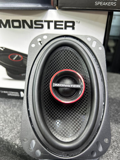 TIENES POCO ESPACIO Y NECESITAS BOCINAS DE 4” Y 4X6” / MONSTER / NAKAMICHI / 050626 / JCP