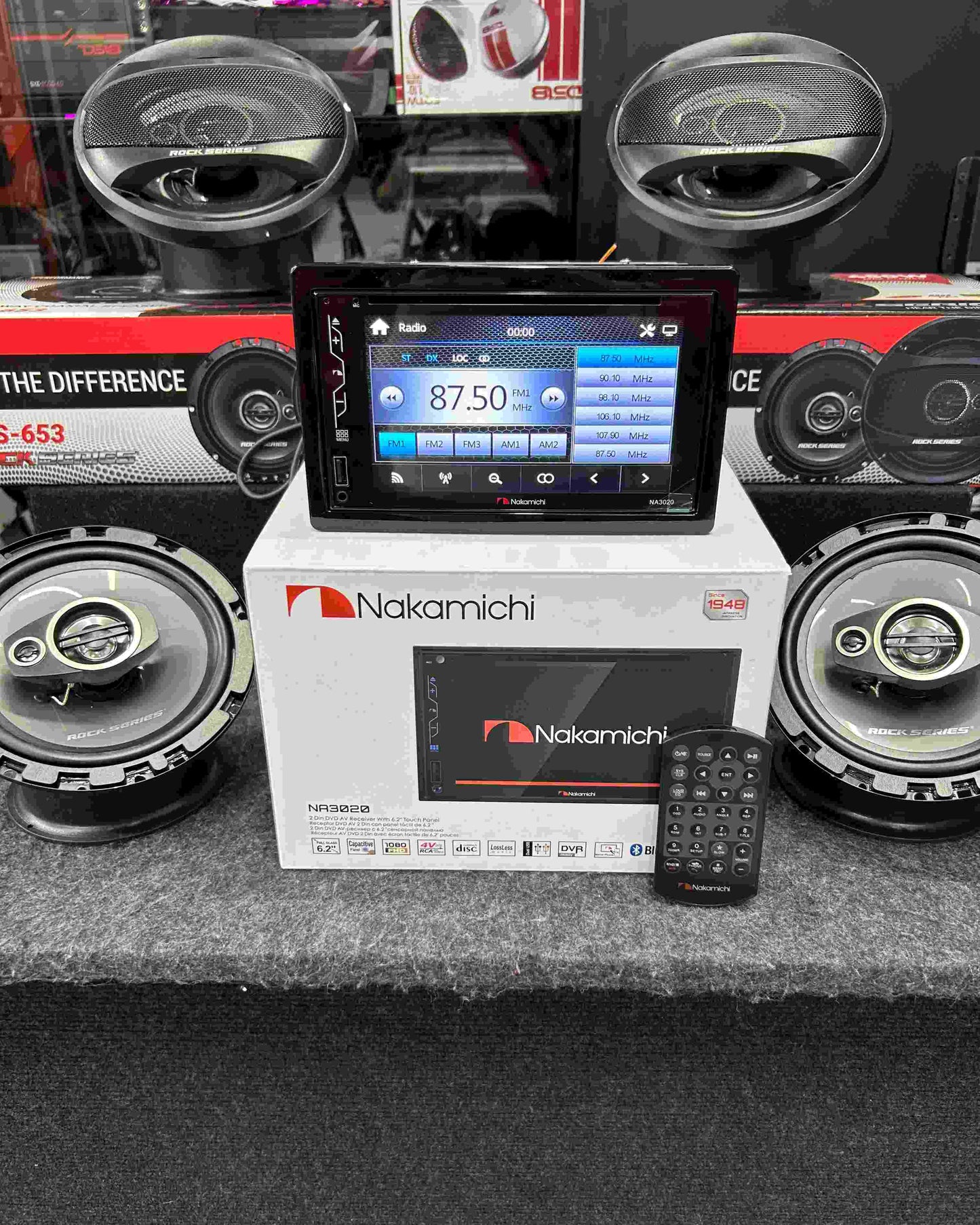 CAMBIA ESAS BOCINAS Y PANTALLA, Y DALE NUEVA VIDA A TU VEHÍCULO / NAKAMICHI / ROCK SERIES / 270226 / HAR