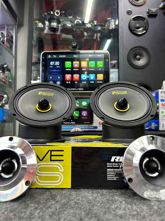 PAQUETE 2 SET DE MEDIOS + PANTALLA 9 / REACTIVE BASS / AUDIO LABS / 100326 / HAR