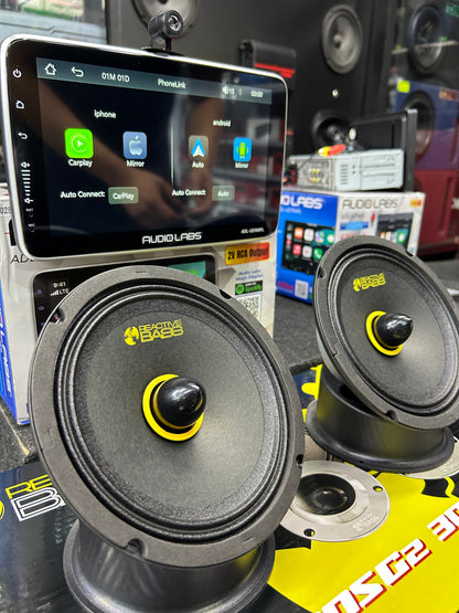 PAQUETE 2 SET DE MEDIOS + PANTALLA 9 / REACTIVE BASS / AUDIO LABS / 100326 / HAR