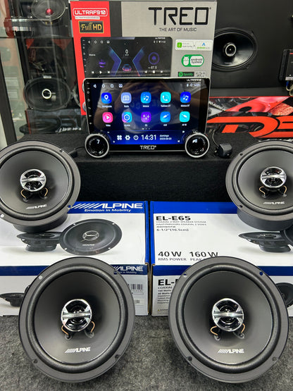 PANTALLA CARPLAY Y BOCINAS COAXIALES / TREO / ALPINE / 010426 / HAR