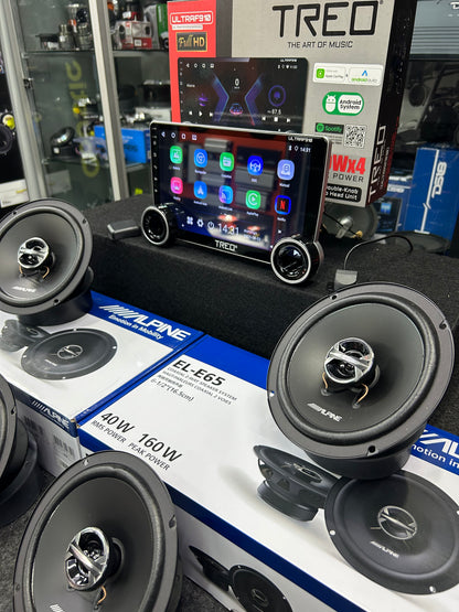 PANTALLA CARPLAY Y BOCINAS COAXIALES / TREO / ALPINE / 010426 / HAR