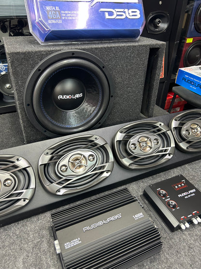 EQUIPO DE BAJEO Y BOCINAS COAXIALES / AUDIO LABS / DS18 / 020426 / HAR
