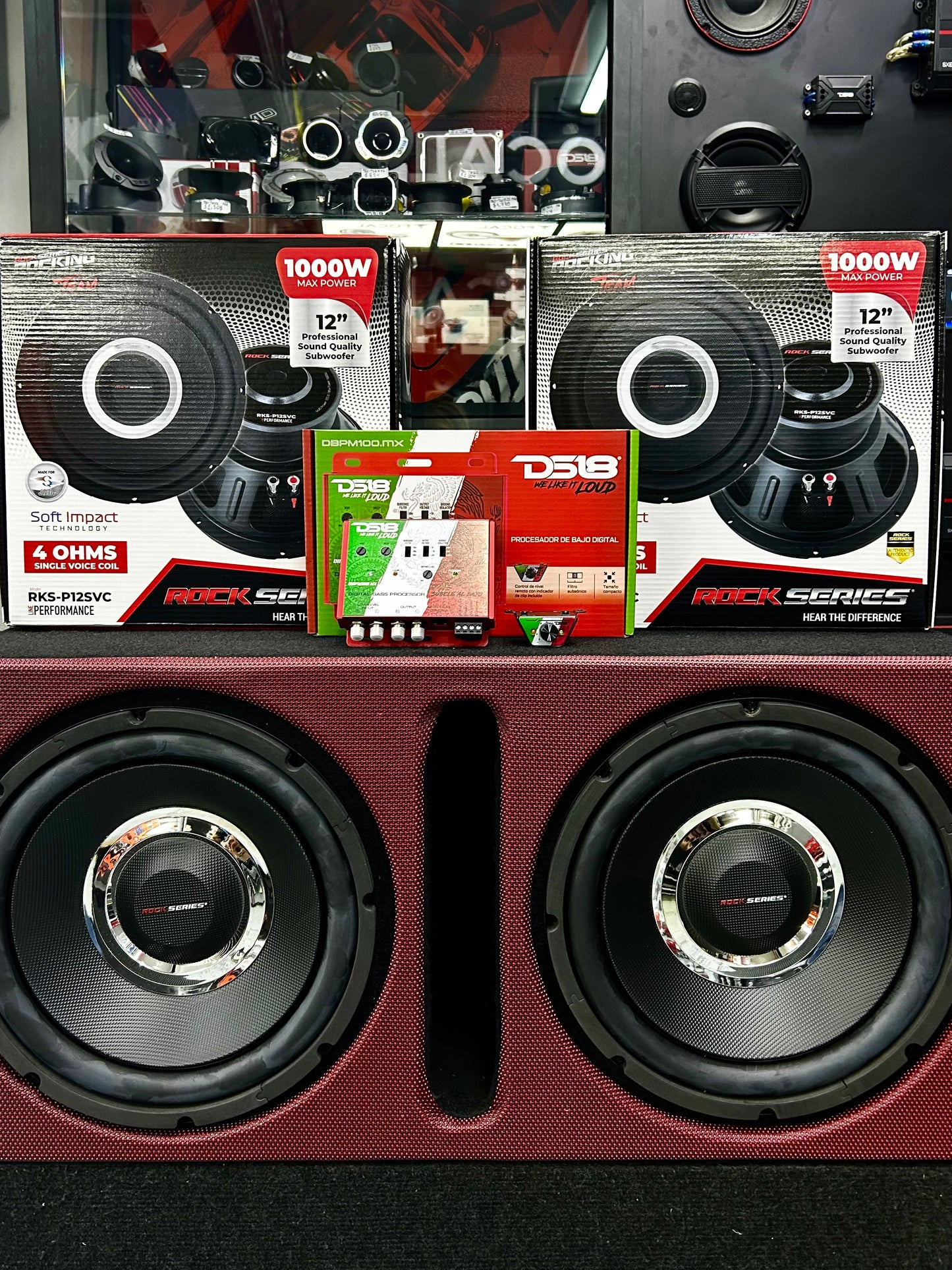 PAQUETE DE BAJEO, HECHO PARA LA CALIDAD DE SONIDO / DS18 / ROCK SERIES / 180425 / VDR