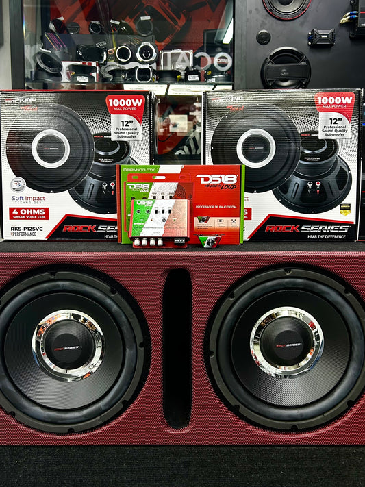 PAQUETE DE BAJEO, HECHO PARA LA CALIDAD DE SONIDO / DS18 / ROCK SERIES / 180425 / VDR