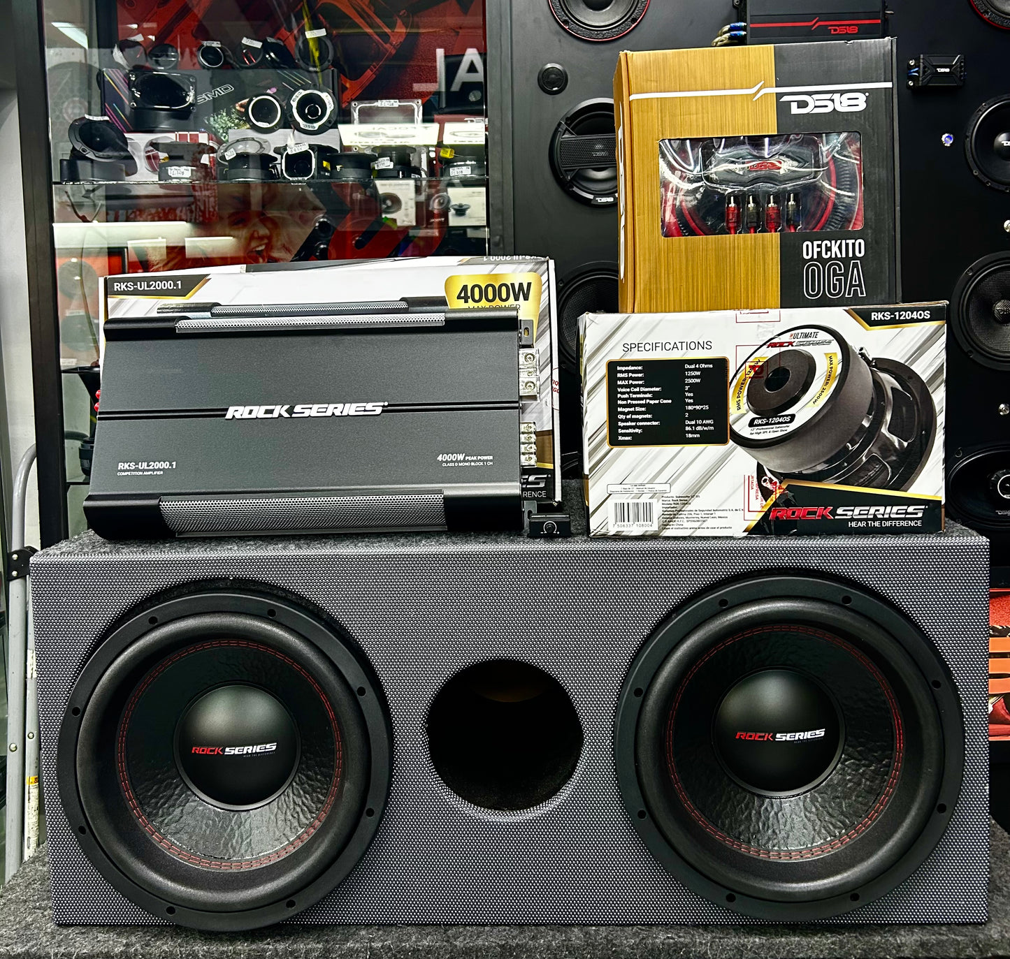 POTENTE PAQUETE DOBLE DE BAJO / DS18 / ROCK SERIES / 010626 / VDR