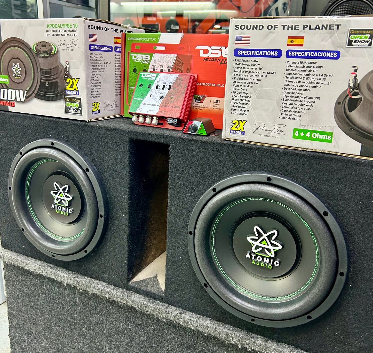 POTENCIA DE OTRA GALAXIA CON UN PAR 10” / ATOMIC AUDIO / DS18 / 170726 / HAR