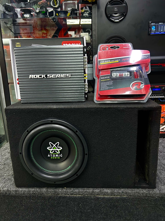ENTUSIASTA DEL CAR AUDIO ADQUIERE ESTE PAQUETE DE BAJO / ATOMIC / ROCK SERIES / 260626 / VDR