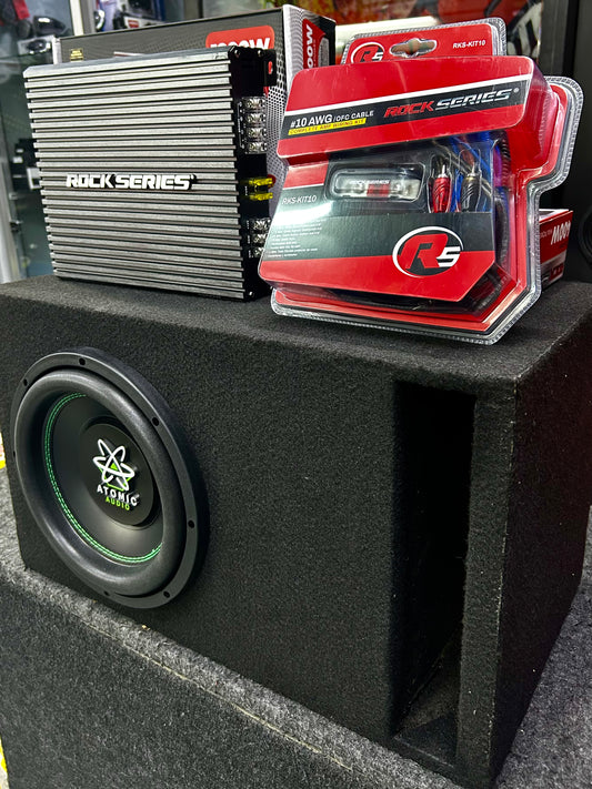 ENTUSIASTA DEL CAR AUDIO ADQUIERE ESTE PAQUETE DE BAJO / ATOMIC / ROCK SERIES / 260626 / VDR