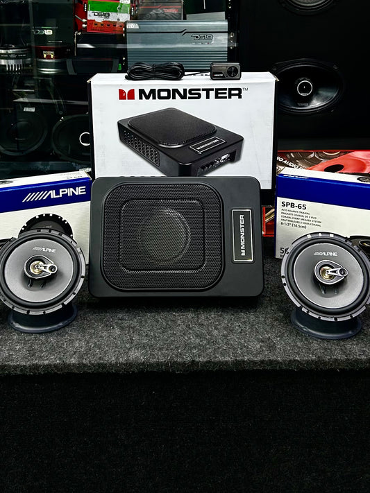 ¿ESTAS BUSCANDO TRANSFORMAR EL AUDIO DE TU VEHÍCULO CON UN PAQUETE DE CALIDAD? / MONSTER / ALPINE / 100726 / VDR