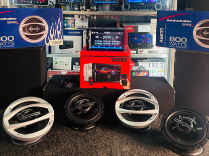 PAQUETE DE PANTALLA/BOCINAS/DS18/AUDIOBAHN/210126/KM