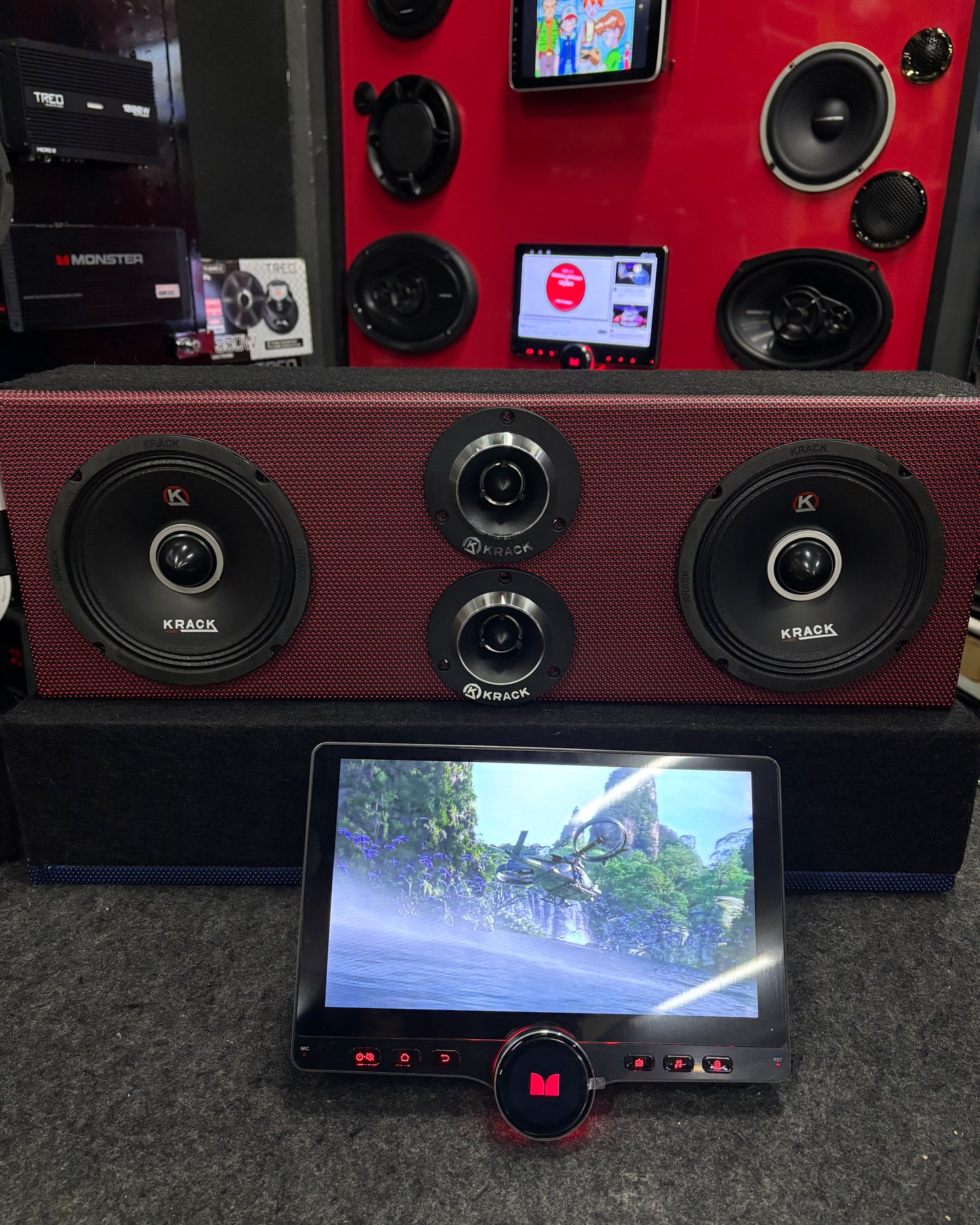 PAQUETE DE PANTALLA CON SET DE MEDIOS/MONSTER/KRACK/260126/RZ