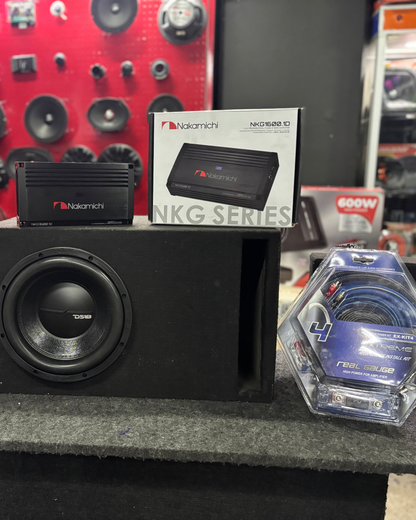 PAQUETE DE SUBWOOFER CON AMPLIFICADOR/DS18/NAKAMICHI/260126/KP