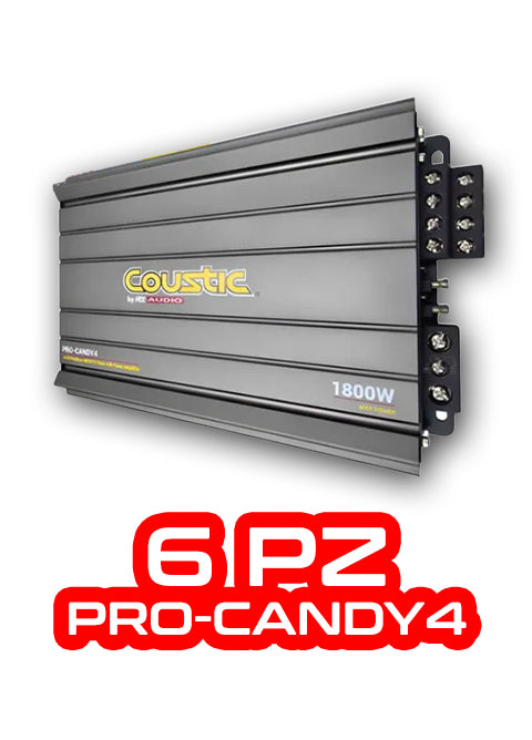 PAQUETE DE 6 PIEZAS / AMPLIFICADOR 4 CH MOD. PRO-CANDY4