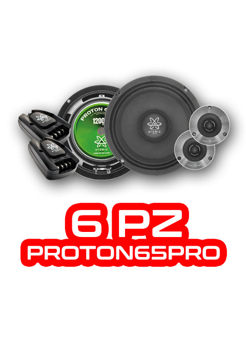 PAQUETE DE 6 PIEZAS / SET DE MEDIOS 6.5" MOD. PROTON65PRO