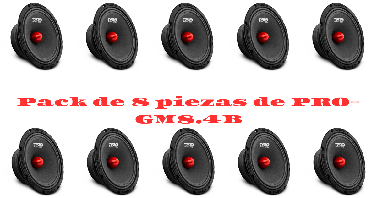 PAQUETE DE 10 PIEZAS / MEDIO RANGO DE 8" MOD. PRO-GM8.4B