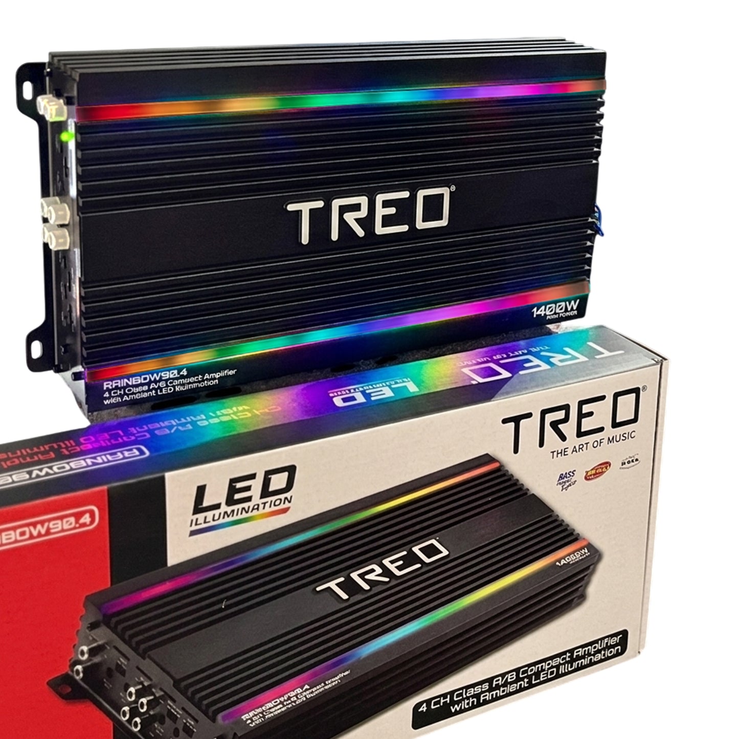 PAQUETE DE 6 PIEZAS / AMPLIFICADOR 4CH RGB MOD. RAINBOW90.4