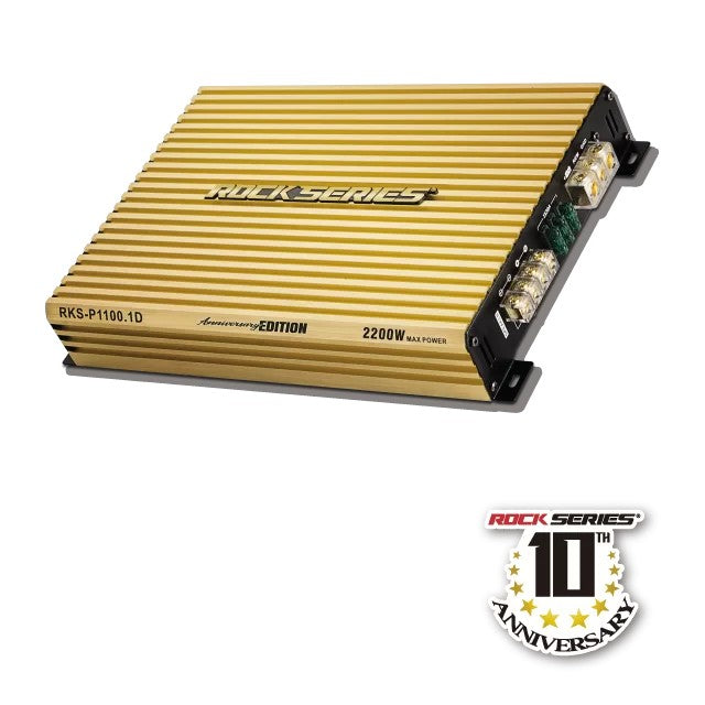 PAQUETE DE 4 PIEZAS / AMPLIFICADOR 1 CH MOD. RKS-P1100.1DGOLD