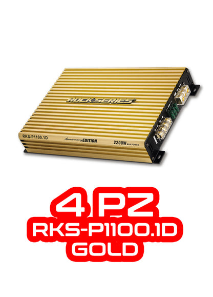 PAQUETE DE 4 PIEZAS / AMPLIFICADOR 1 CH MOD. RKS-P1100.1DGOLD