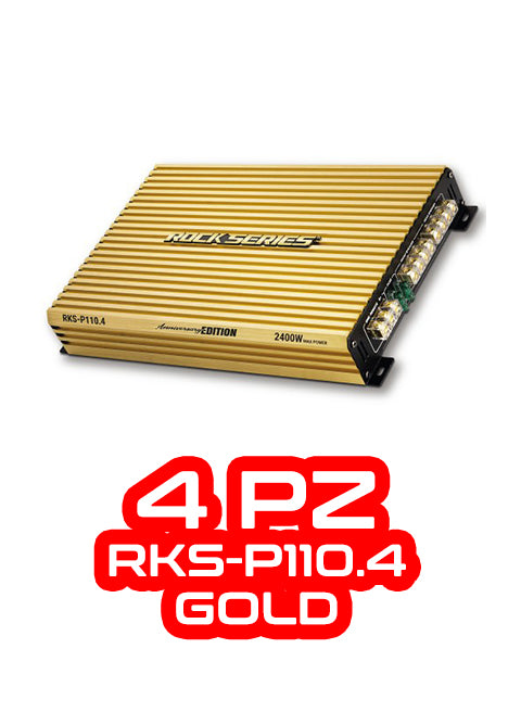 PAQUETE DE 4 PIEZAS / AMPLIFICADOR 4 CH MOD. RKS-P110.4GOLD
