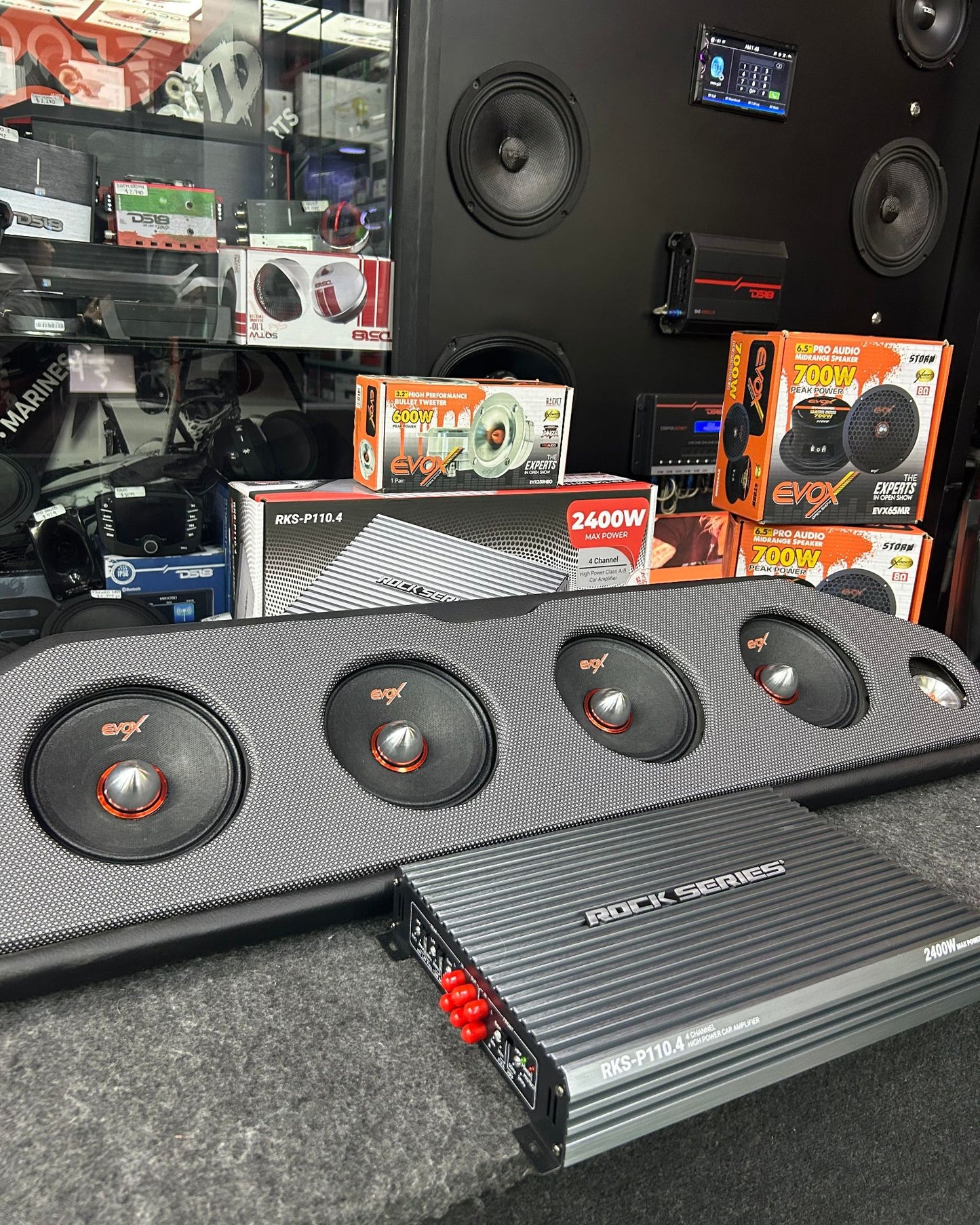 SISTEMA GRAN POTENCIA OPEN SHOW EVOX + AMPLIFICADOR / 050226 / HAR