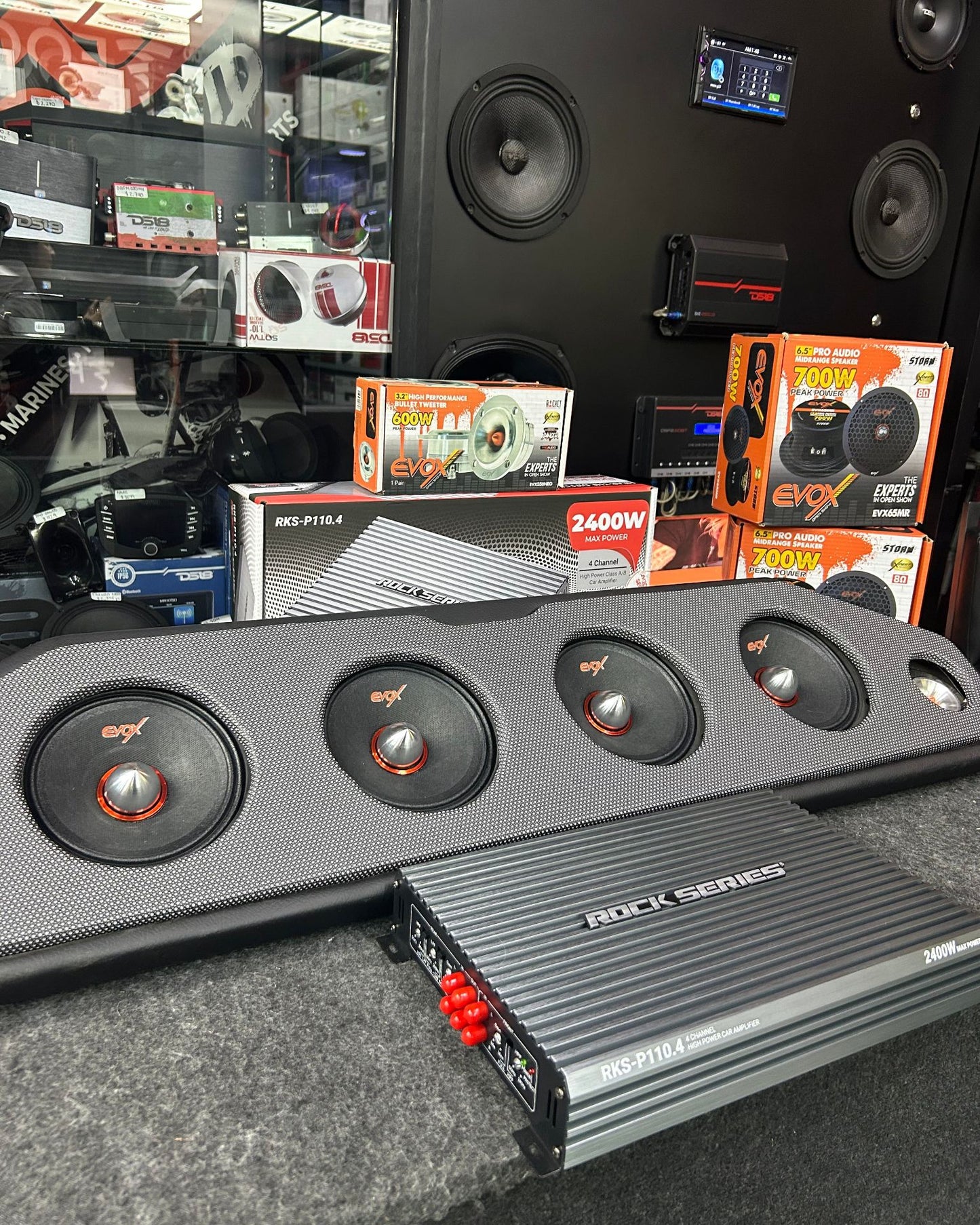 SISTEMA GRAN POTENCIA OPEN SHOW EVOX + AMPLIFICADOR / 050226 / HAR