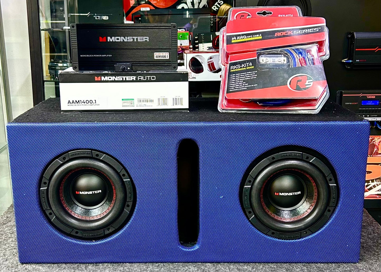 PAR DE SUBWOOFER 8 MONSTER PARA REVENTAR TU VEHÍCULO / 120226 / HAR