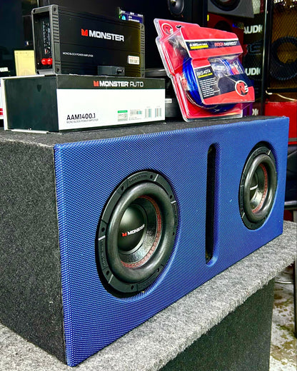 PAR DE SUBWOOFER 8 MONSTER PARA REVENTAR TU VEHÍCULO / 120226 / HAR