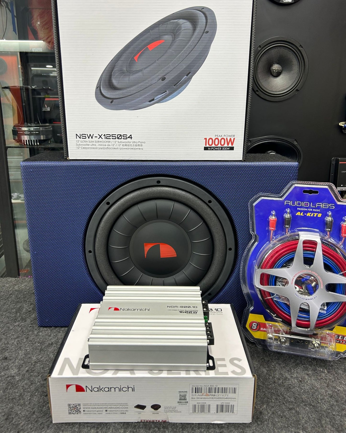 POCO ESPACIO Y QUIERES SONAR DURO SUBWOOFER 12 PLANO / NAKAMICHI / AUDIO LABS / 250226 / HAR