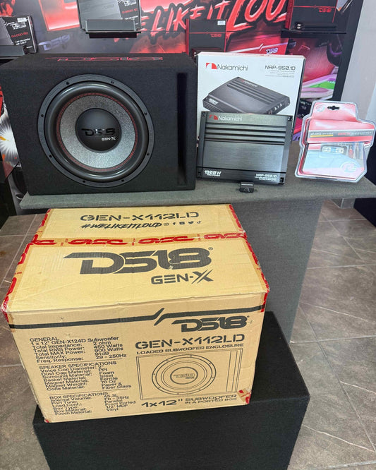 PAQUETE SUBWOOFER DS18/NAKAMICHI/RKS/040226/DC