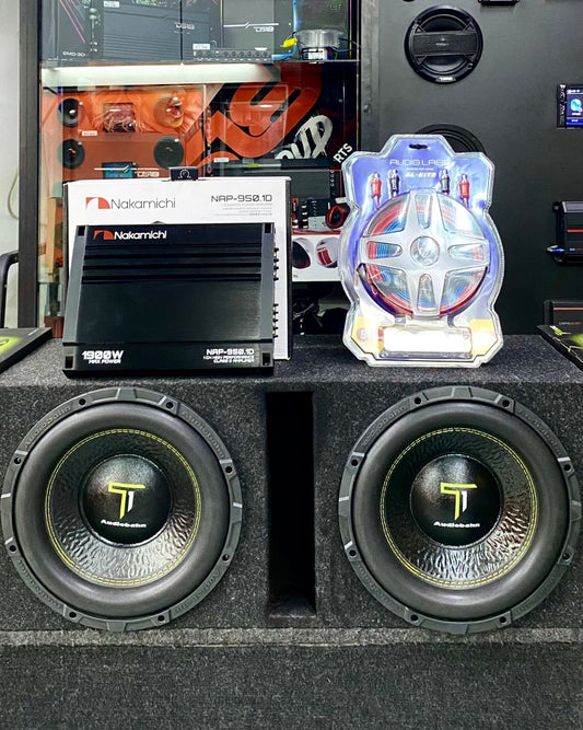 PAQUETE DE BAJEO IMPONENTE / AUDIOBAHN / NAKAMICHI / AUDIO LABS / 050226 / DCA