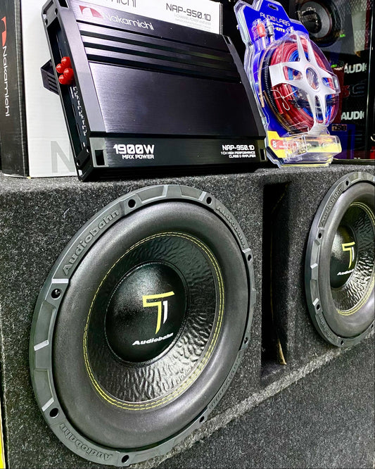 PAQUETE DE BAJEO IMPONENTE / AUDIOBAHN / NAKAMICHI / AUDIO LABS / 050226 / DCA