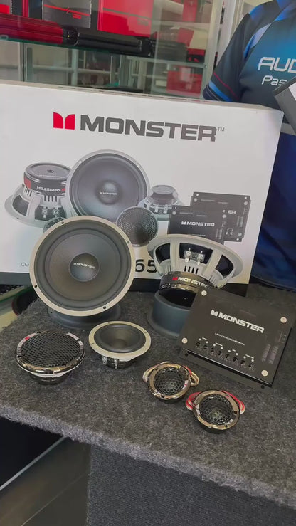 PAQUETE SET DE MEDIOS/BOCINAS/MONSTER/DS18/AUDIOBAHN/220126/DC
