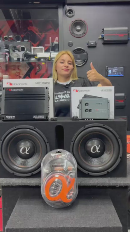 PAQUETE DOBLE BAJEO 12” / NAKAMICHI / ALPHASONIC / 100426 / VDR